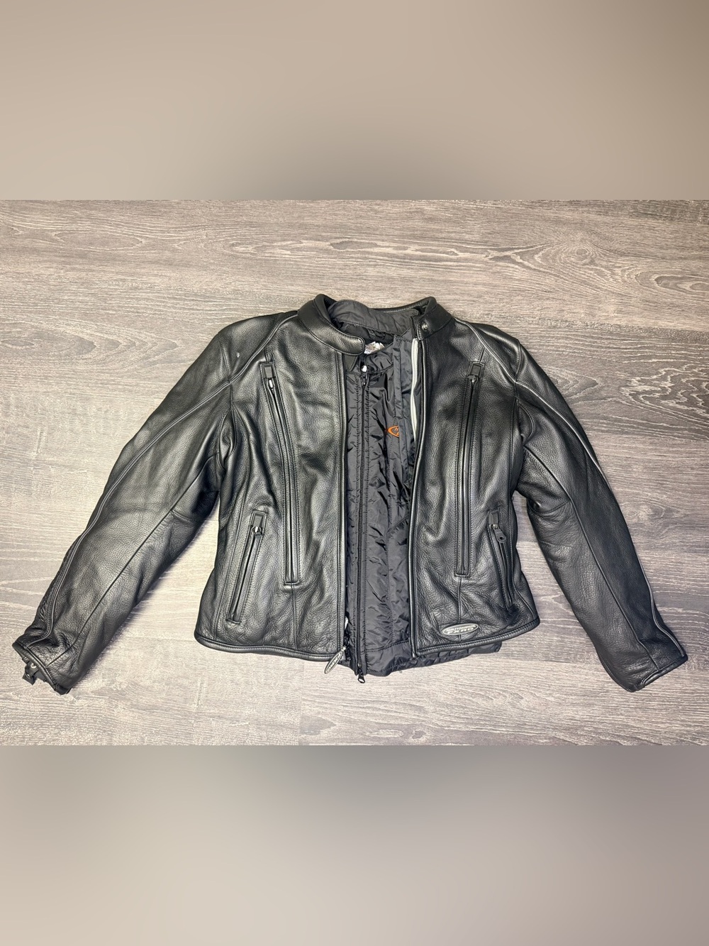 Title: Harley-Davidson FXRG Women’s Leather Motorcycle Jacket Medium